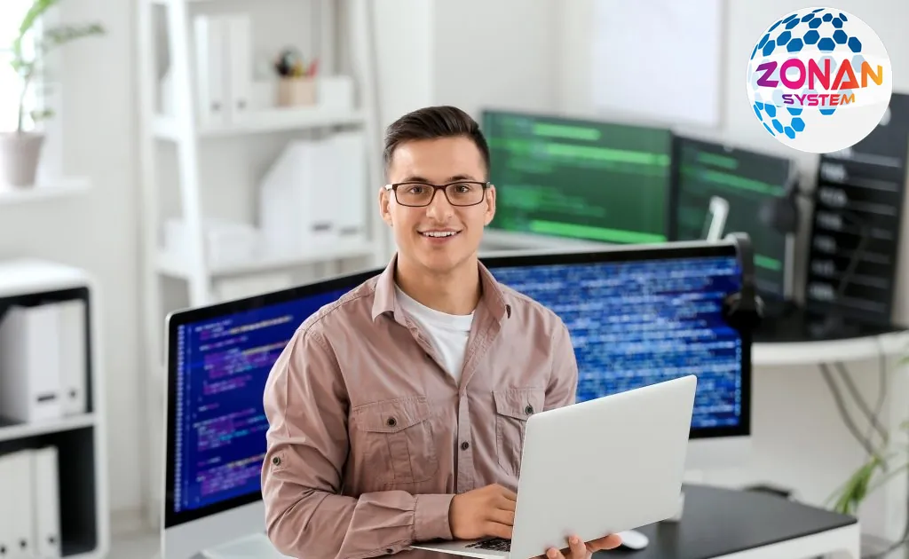 Full-stack developer at work