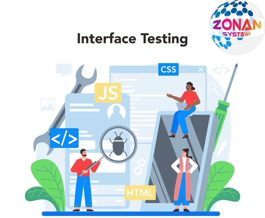 Front-end developer working on code