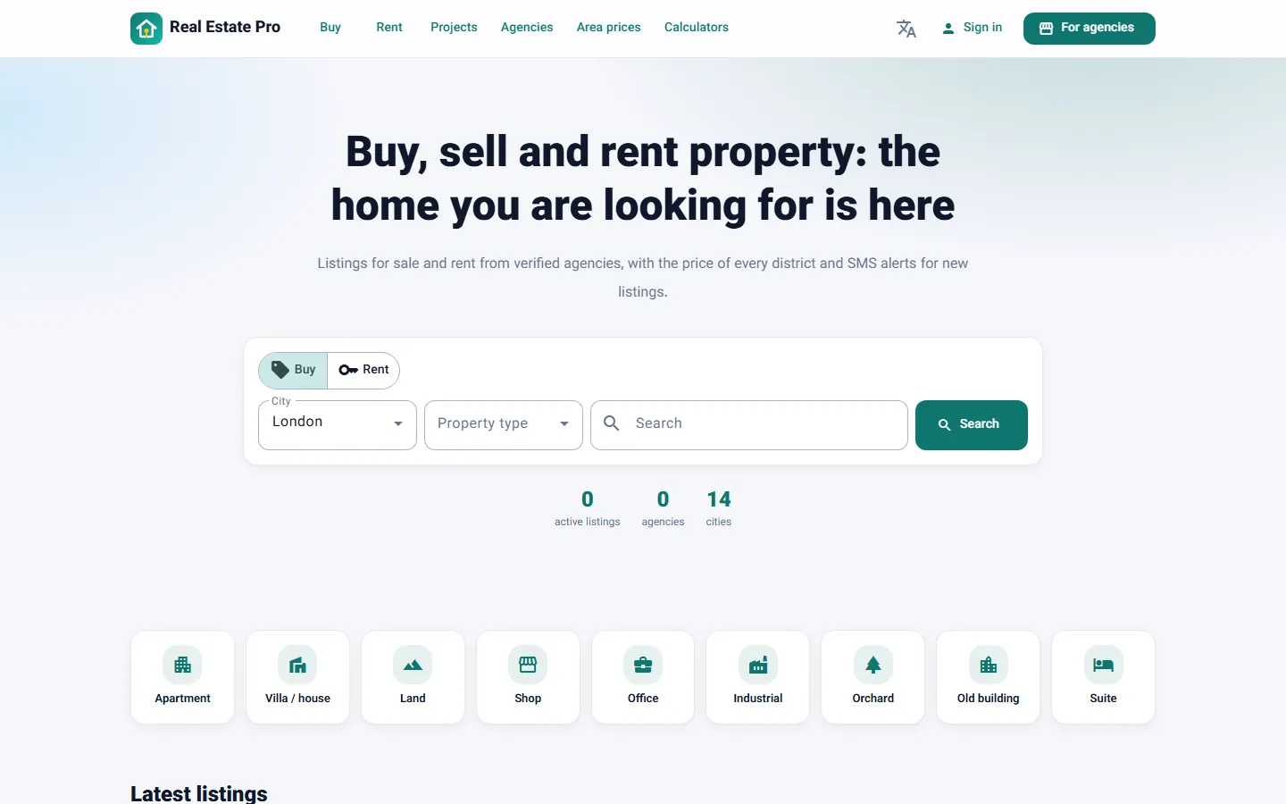 Real estate agency management system